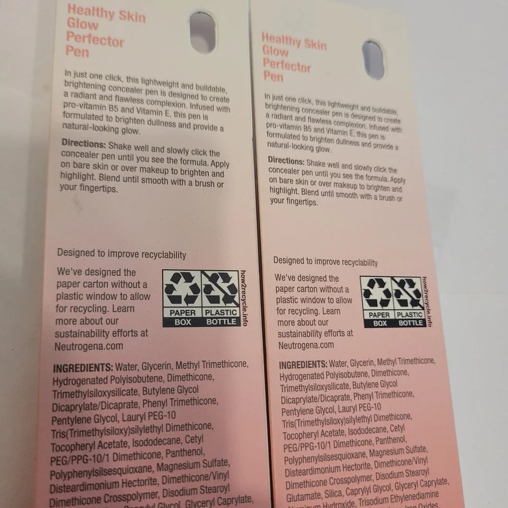 2X Neutrogena Healthy Skin Glow Perfector‎ Pen Deep Pro-Vitamin B5 Vitamin E